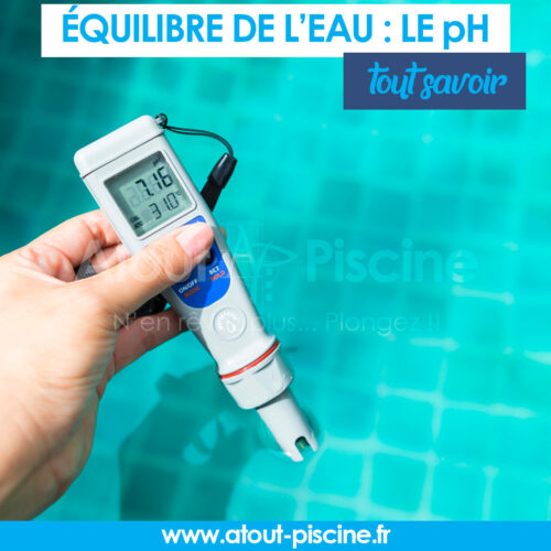 le pH de l'eau d'une piscine