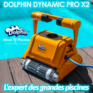 Robot pour grandes piscine Dolphin Dynamic Pro X2