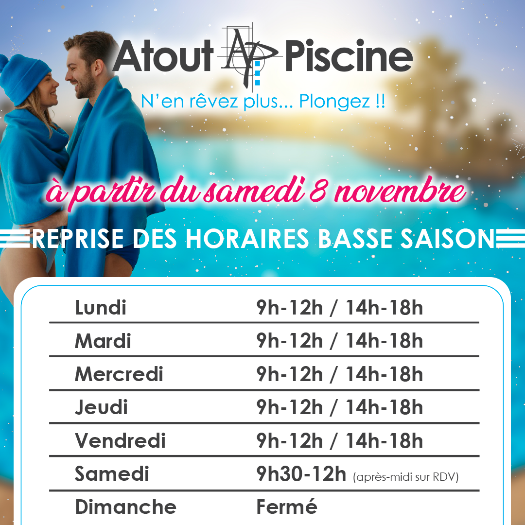 Passage aux horaires basse saison