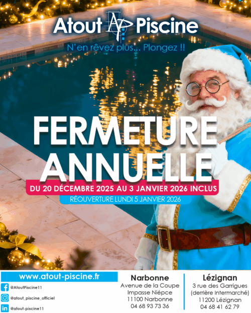 Fermeture annuelle 2025