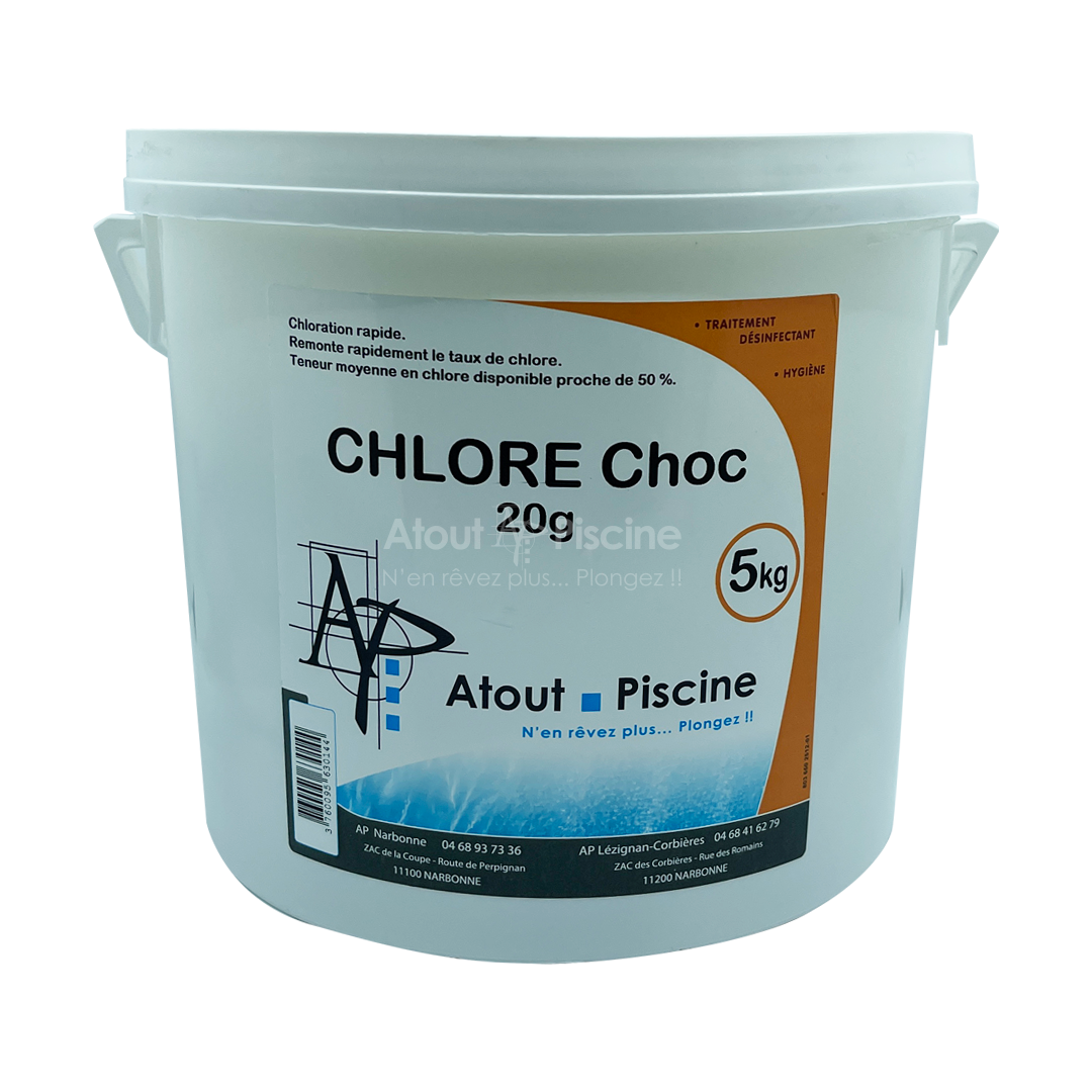 Chlore choc pastilles 20g - 5kg