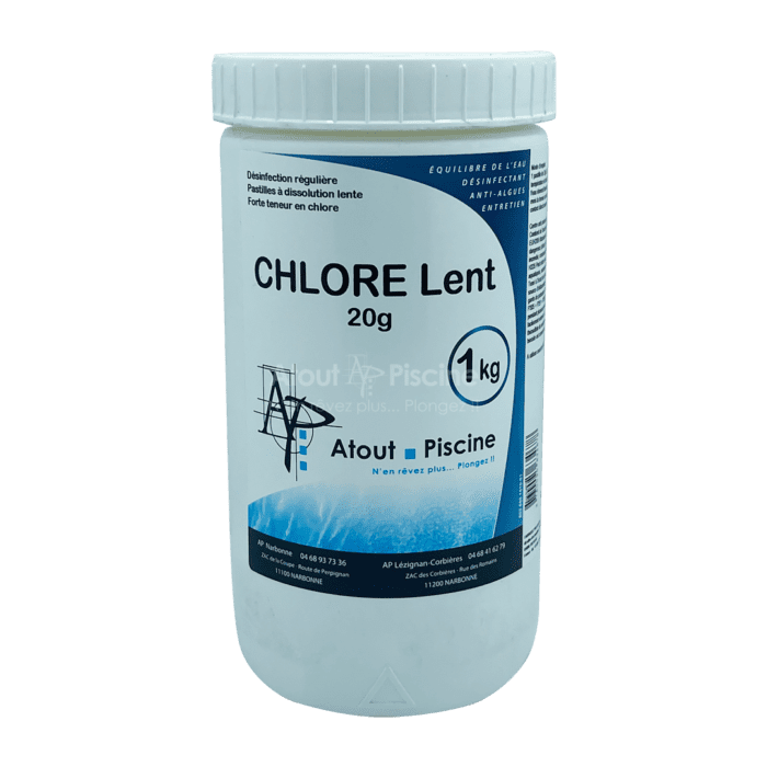 Chlore lent pastilles 20g - 1kg