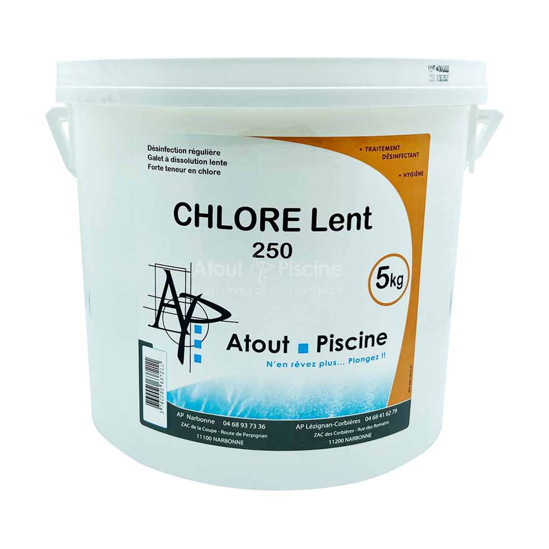 Chlore lent galet 250g - 5kg