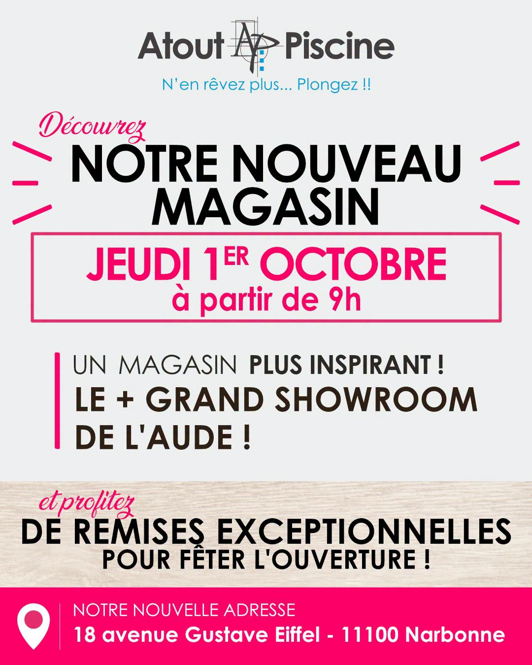 Déménagement Atout Piscine Narbonne