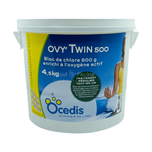Ovy'Twin 500 - Bloc de chlore enrichi à l'oxygène actif - 4,5kg