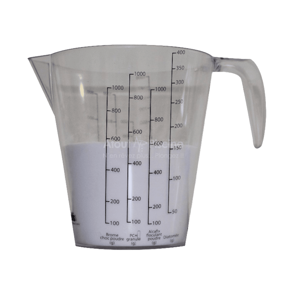 Pichet doseur translucide 0,5 l double graduation Pichet doseur translucide 0,5 l double graduation